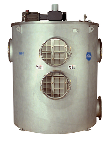 SWECO White Water Filters provide high flow rate, fine mesh centrifugal screening.
