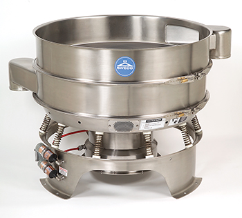 low profile flow-thru separator